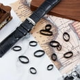 thumbnail image 4 of 1 set 14pcs 7 styles Top Grain Leather Watch Band Strap Loops Black 12.5~22x9~13x4~5.3mm 2pcs/style, 4 of 9