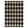 thumbnail image 6 of SUNDEREY 5'x7' Easy Jute Area Rug, Washable Bedroom Rug,Checkerboard Indoor Outdoor Carpet, Modern Geometric Farmhouse Checkered Non Slip Black Carpet for Office Couch Entrance Kitchen,Black, 6 of 11