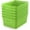 Green, variant on Woven Plastic Storage Baskets, 6 Pack White Weave Bins Organizer, 10.1" x 7.55" x 4.1"