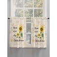 thumbnail image 5 of Sunflower Living Room Curtains 2 Panel, Vintage Botanical Cafe Window Treatment, Farmhouse Bedroom Bathroom Kitchen Curtains Drapes 104"x45", 5 of 6