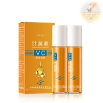 2Pcs VC Anti-Wrinkle Eye Serum Oil, Lutein Eye Essence Oil, Anti-Aging Eye Serum, Roller Ball Essence for Dark Circles, Eye Bags & Puffiness, Firming & Anti-Aging