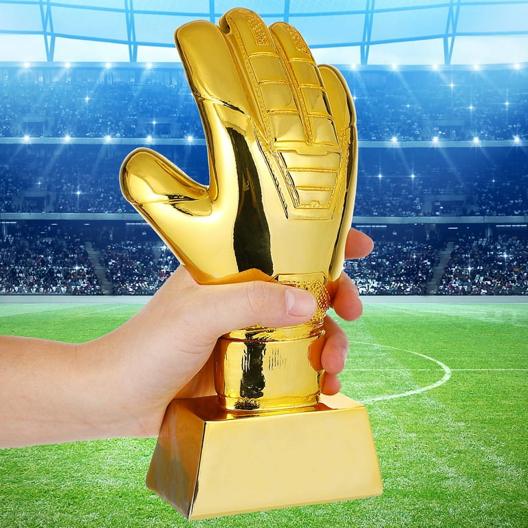 FUEENIRVA Wear-Resistant Golden ABS Soccer Trophy - Perfect for