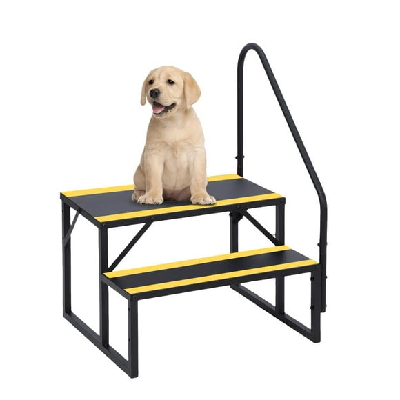 Escaleras Metálicas para RV con Pasamanos - 3 o 4 Peldaños Antideslizantes de Acero - Ideal para Remolques, Casas Rodantes, Jacuzzis, Porches o Entrada de Piscina - Capacidad de 181 kg