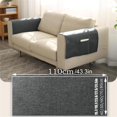 thumbnail image 4 of Sofa Armrest Cover, Non-Slip Chenille Dark Gray Widened Side Protector, 15.7 Inch x 43.3 Inch 1 Pack Universal Fit, For Couch Furniture Dust Protection And Daily Wear Tear Prevention, 4 of 9