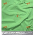 thumbnail image 1 of Soimoi Green Velvet Fabric Flower Buds & Triangle Geometric Decor Fabric Printed Yard 58 Inch Wide, 1 of 5