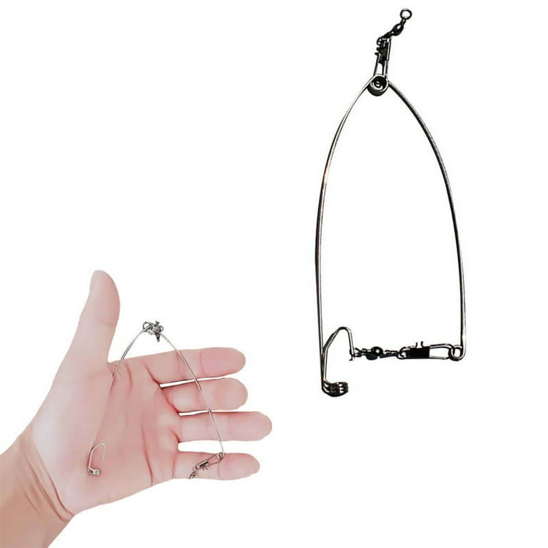 Fishing Auto Hook Set Float Double Hooks Fishing Set Automatic Spring Split  Ring Ejection Fishhook Tackle Full Speed Device - AliExpress