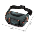 thumbnail image 3 of Bolsa De Hombro Bolso bandolera de nailon transpirable para hombre, bandolera para deporte de ciclismo (negruzco) Ehuebsd Para Estrenar, 3 of 8