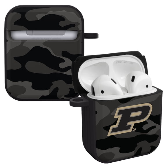 Purdue Boilermakers Camo HDX Case Cover Compatible with Apple AirPods Gen 1 & 2 by Affinity Bands