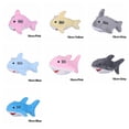 thumbnail image 2 of Kawaii Marine Animals Bags Decoration Cartoon Plush Shark Doll Stuffed Hold Pillow Key Chain Ocean Fish Toy PINK 18CM, 2 of 8