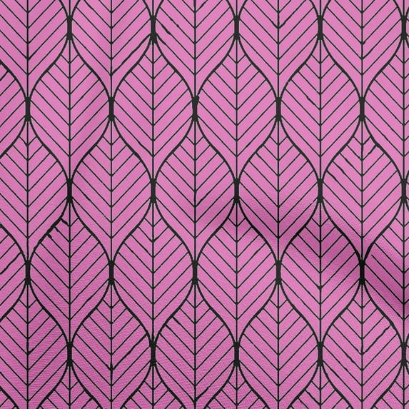 oneOone Rayon Purple Fabric Geometric Ogee Sewing Material Print Fabric By The Yard 56 Inch Wide