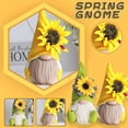 thumbnail image 2 of Husfou Sunflower Summer Gnome Plush Decorations for Bumble Bee, Fall Handmade Faceless Cute Elf Ornaments, 2 Pack, 2 of 7
