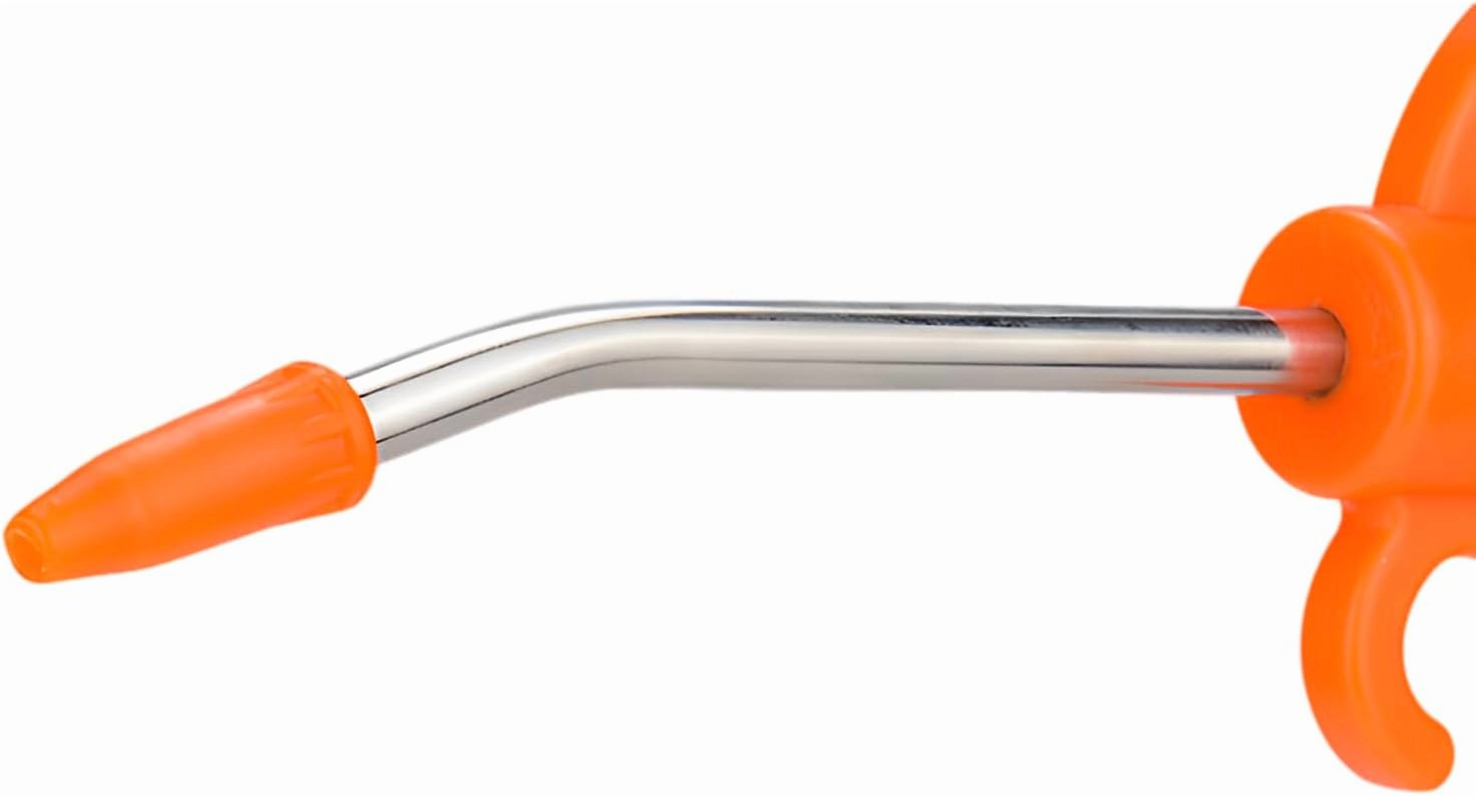 MKEUDQ-Air Blow Gun Angled Bent Nozzle Pistol Grip (Orange)