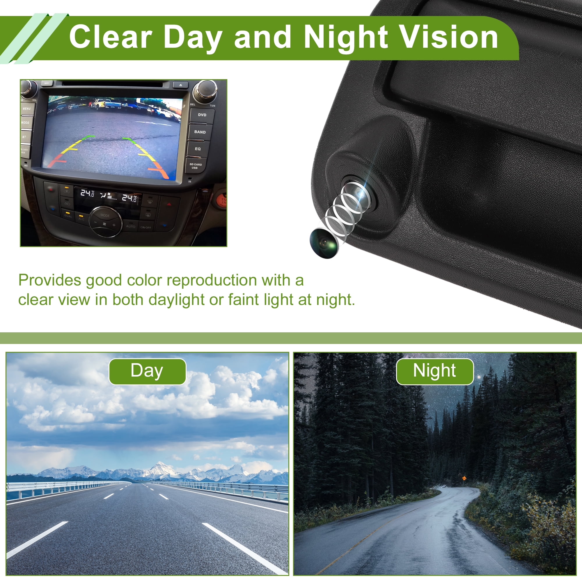 Unique Bargains Tailgate Handle Backup Camera for Ford F-250 F-350 F-450