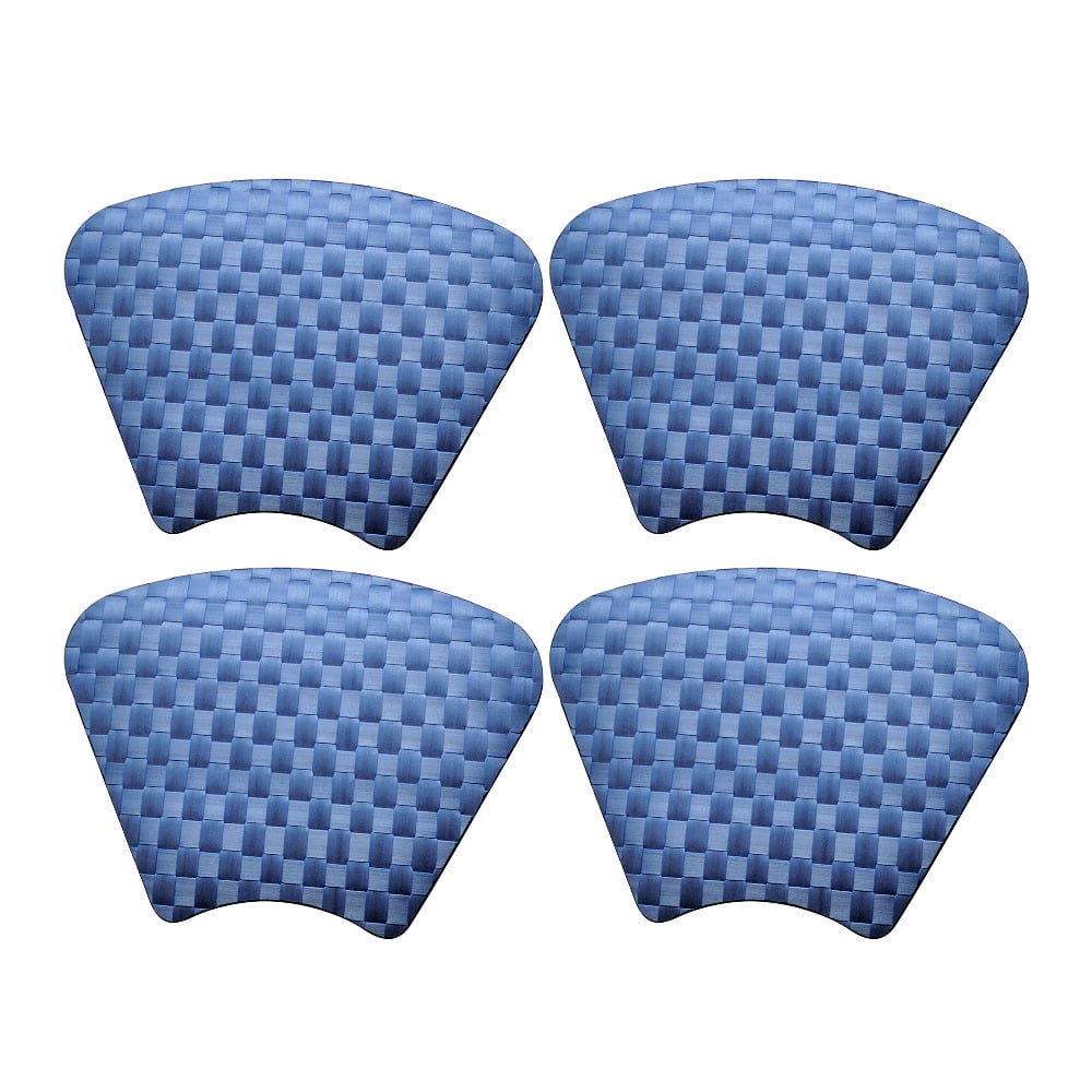 Saleen Half Round Mat (Marine Blue, Set of 4)