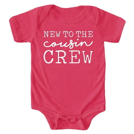 

Cousin Crew Cursive T-Shirts and Bodysuits for Baby and Toddler Fun Family Matching Outfits Vintage Hot Pink Bodysuit 24 Months