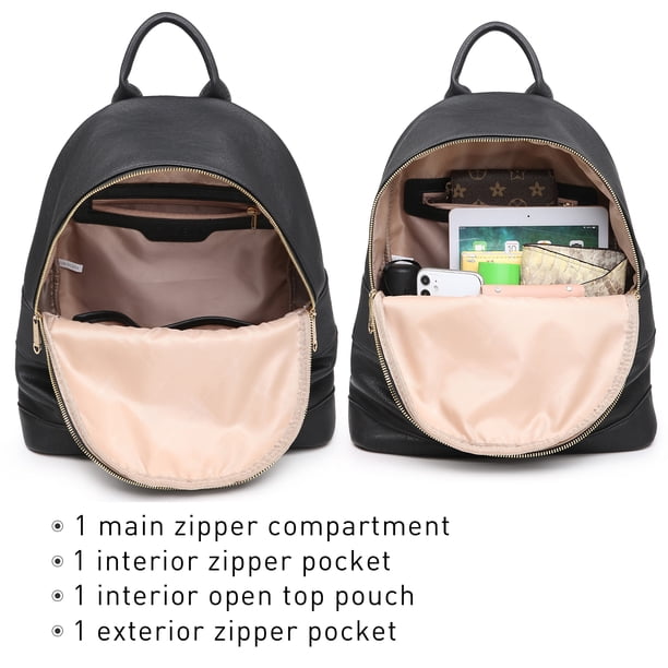 dasein mini.backpack Dasein Faux Leather Backpack with Matching wristlet