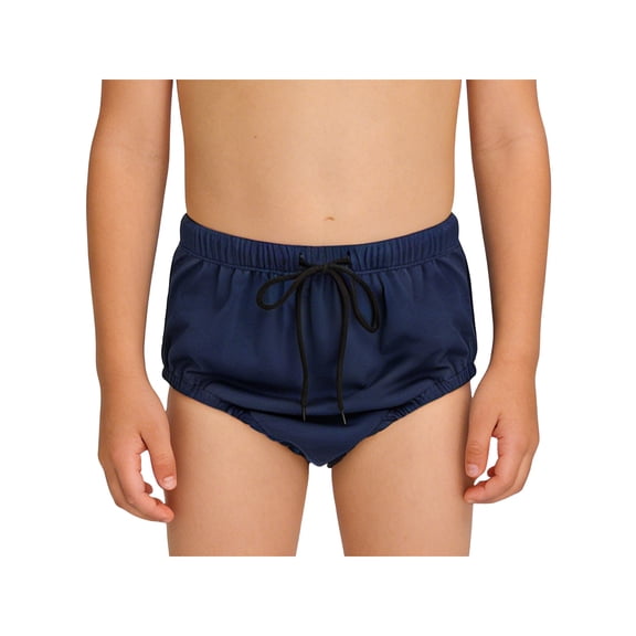 TTAO Boys Girls Swim Diaper Washable Waterproof Leak-Proof Reusable Cloth Nappy for Special Needs Older Kids Navy Blue 12-14