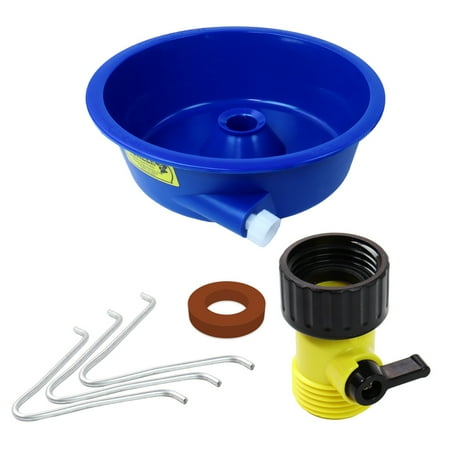 - Blue Bowl Gold Concentrator Bowl with Control Valve, Wire Legs and Instructions