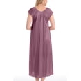 thumbnail image 3 of EZI Nightgowns for Women - Soft & Breathable Satin Night Gowns for Adult Women - Medium to Plus Size Womens Sleep Shirts - Long Mid-Length Nightgown, 3 of 9