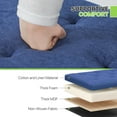 thumbnail image 6 of Magshion 51" Storage Ottoman Bench, Upholstered Tufted Bedroom Bench with Rolled Arms, Large Storage Chest for Living Room, Entryway, Dorm, Navy Blue, 6 of 9