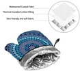thumbnail image 6 of Pofeuu Dot Painting Print Oven Mitts and Pot Holders 4 pcs Set,High Heat Resistant 500 Degree Extra Thicken Long Kitchen Cotton Oven Glove for Cooking, 6 of 6