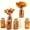 Amber-6, variant on Glass Flower Vase Amber 12-Pack Farmhouse Centerpiece for Weddings Home Decor