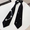 thumbnail image 3 of Aellinatey Fashion Necktie for Woman Business Meetings Pearl Necktie Pre Tied Neckwear, 3 of 12
