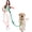 Green, variant on Hands Free Dog Leash,Galaxy Reflective Crossbody Leash, 6–9.5 ft Adjustable Heavy Duty Waist Belt for Medium and Large Dogs Walking,Running,Jogging,Training,Night Walking (290cm, Blue