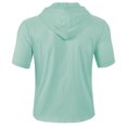 thumbnail image 4 of pstuiky Camisas de vestir de manga corta para hombre, Blusa de manga corta con cuello vuelto, transpirable, con botones y color liso para hombre camisetas de hombre xxl, 4 of 5