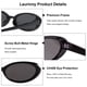thumbnail image 5 of Gafas de Sol Laurinny Retro Ovaladas para Mujer UV400 Negro y Leopardo, 5 of 8