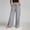 Gray, variant on ZGRBOU Women's Wide Leg Pants Casual Side Striped High Waisted Palazzo Trousers with Pockets Color Block Sweatpants
