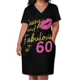 thumbnail image 2 of Vestido holgado informal con bolsillo para mujer traje de noche para ocasiones especiales 60 cumpleaños, 2 of 6