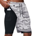 thumbnail image 1 of Pantalones cortos para correr 2023 para hombre, pantalones cortos deportivos 2 en 1 para entrenamiento de gimnasia, pantalones cortos deportivos de secado rápido para correr, pantalones cortos de verano de dos pisos para hombre Tan Jianjun unisex, 1 of 2