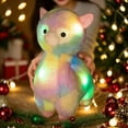 thumbnail image 6 of Colorful Glowing Alpaca & Rabbit Stuffed Dolls - Light-Up Plush Toys, Cute Animal-Themed Gifts for Holidays & Birthdays, Soft & Huggable Toys, 13.77in/35cm, A, 6 of 8
