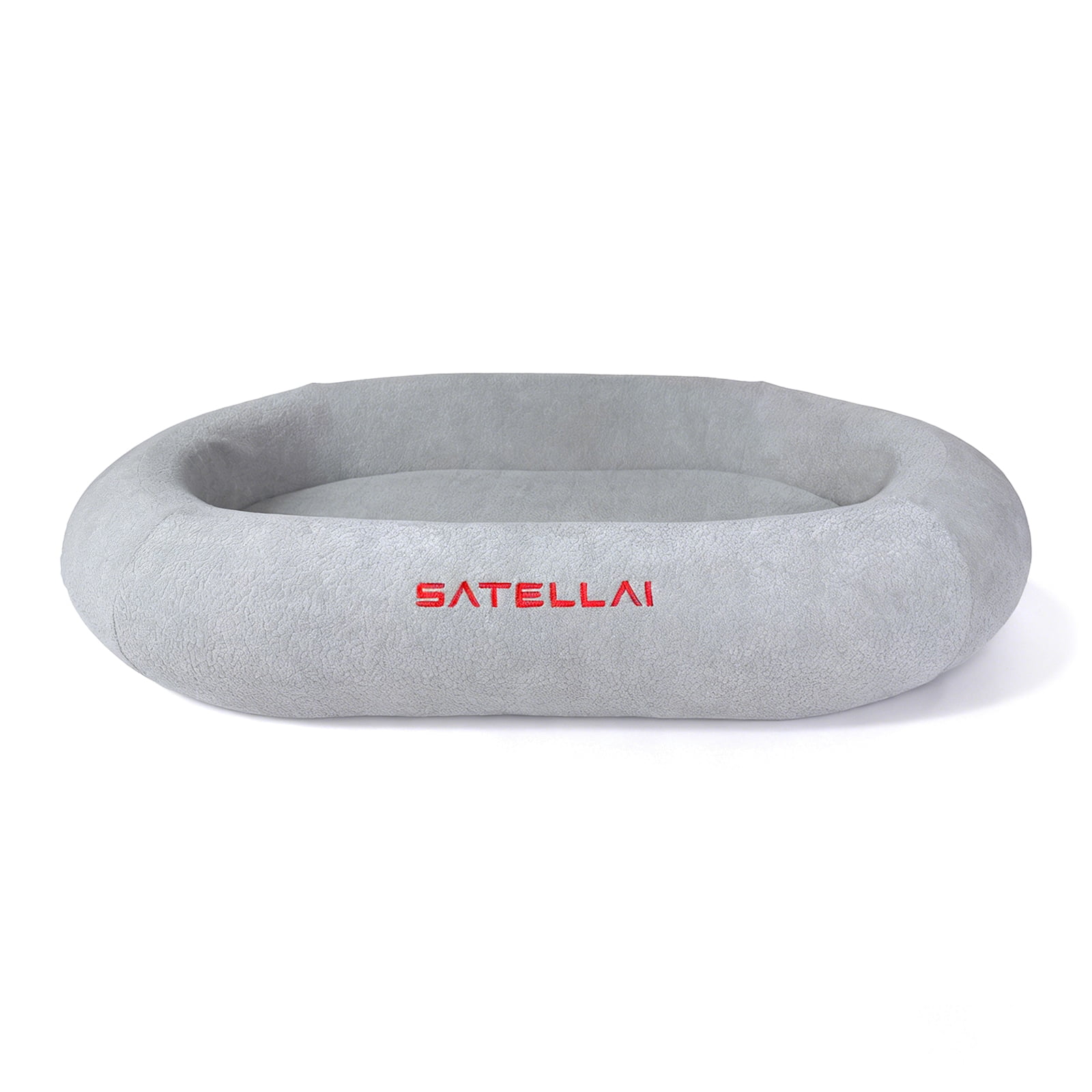 SATELLAI Orthopedic Dog Bed, Waterproof & Non-Slip, Easy to Wash, Bolstered Design for Large Dogs up to 50 lbs