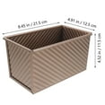 thumbnail image 4 of SHISUYAN Household Toast Mold Loaf Pan with Lid Nonstick Loaf Pan Carbon Steel Bread Pan Kitchen Loaf Pan, 4 of 8