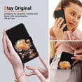 thumbnail image 5 of Compatible with Motorola Moto Edge 30 Neo Flower Painted PU Leather Wallet Case with Card Slots Cover, 5 of 5