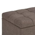 thumbnail image 4 of Atlin Designs Storage Ottoman in Fawn Brown, 4 of 5