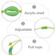 thumbnail image 3 of Juego de tobilleras de conchas Pulseras de tobillo con cuentas para el pie, 3 of 5