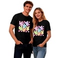 thumbnail image 6 of Mens T-shirts Short Sleeve Easter Graphic T Shirts Couples Funny Vacation Matching Soft Casual Unisex Tees Black L, 6 of 6