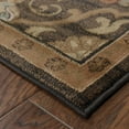 thumbnail image 3 of 5' X 8' Brown Beige Blue And Red Oriental Power Loom Stain Resistant Area Rug, 3 of 6