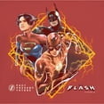 thumbnail image 2 of Junior's The Flash Past, Present and Future Superheroes Graphic Tee Red Medium, 2 of 3