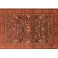 thumbnail image 1 of Ahgly Company Indoor Rectangle Oriental Orange Industrial Area Rugs, 4' x 6', 1 of 4