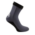 thumbnail image 3 of NUOLUX 3mm Neoprene Surfing Snorkeling Socks Men Women Beach Diving Swimming Wetsuit Prevent Scratch Warm Snorkeling Spearfishing Sock (Grey) - Size L, 3 of 6