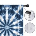 thumbnail image 4 of Blackout Kids Curtains,Blue Tie Dye Starburst Pattern Childrens Insulated Curtains Set Of 2,Bedroom Essentials,Toddler Room Decor 42"x54", 4 of 5