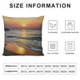 thumbnail image 5 of ONETECH  Sunset Over The Sea Throw Pillow Case Landscape Beach Summer Sky Twilight Pillow Cushion Covers Home Sofa Decorative, 5 of 5
