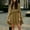 Army Green, variant on Rove Studio Women's Flowy Chiffon Skirt Set 2-Piece Cape-Style Ruffle Mini Dress with Camisole Army Green L
