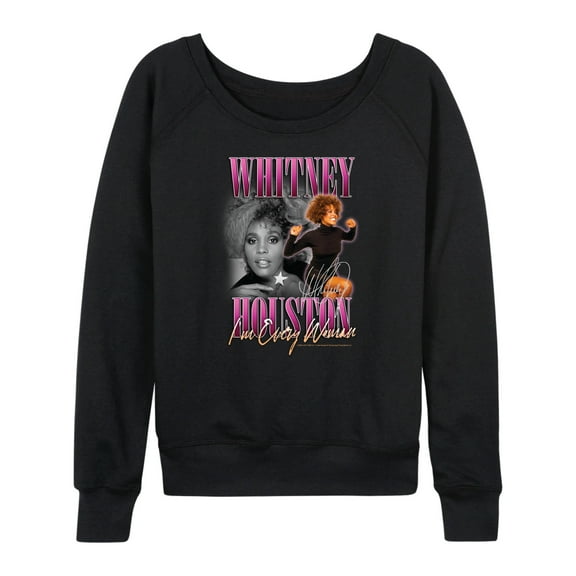 Whitney Houston - Every Woman - Women's Lightweight French Terry Long Sleeve Shirt