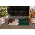 thumbnail image 2 of Evergreen Santa Believe Indoor Outdoor Natural Coir Doormat 1'4"x2'4" Green, 2 of 4
