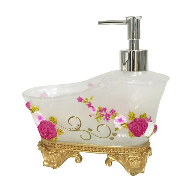 Dispensador De Jabón Líquido, Resina, 1 Uds., Bomba De Loción Para Baño, Sala De Lavado, Mesa Blanca C Sunnimix Dispensador de loción de jabón
